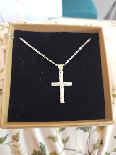 Ciondolo croce argento - ciondolo,
