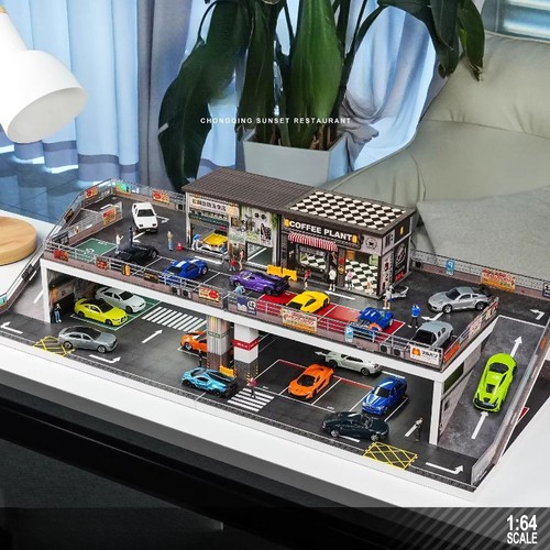 Diorama garage modello - 1/64,