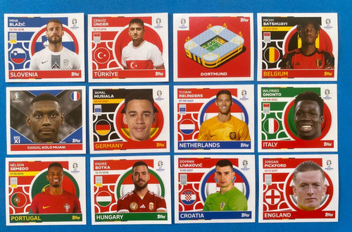 Figurine stickers topps euro - figurine,