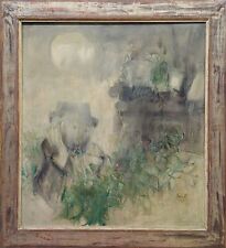 Fernando EANDI (1926-2018) - Uomo nel prato, olio su tela