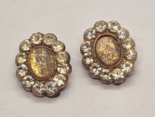 ORECCHINI VINTAGE STRASS TONO