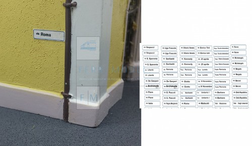 Ferrmodel 287 set 36 targhe - -,