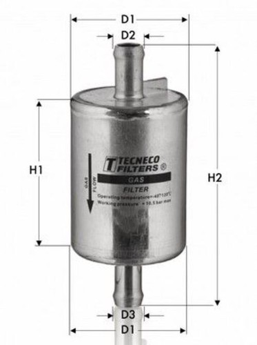Filtro gas lpg 71753999 - filtro, 1.4