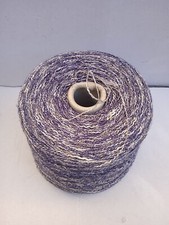 Filato per maglieria Misto Lana - Stoppino Sottile Bianco Blu Oro 