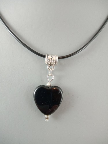 Collana cuore cordoncino - collana, su