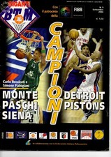 GIGANTI DEL BASKET BT & M - N. 9 09/2004 - MONTE PASCHI SIENA / DETROIT PISTONS