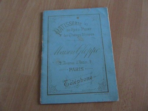 Livret patisserie rond - livret,