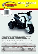Moto elettrica ben tenuta, adatta all'utilizzo per bimbi da 12 mesi ai 4 anni