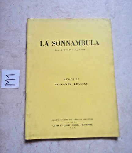 Libretto sonnambula musica - la,