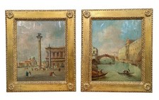 Venezia, coppia di dipinti a