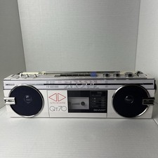 Raro registratore a cassette radio stereo bianco Sharp QT-70Z (W) - leggere bene