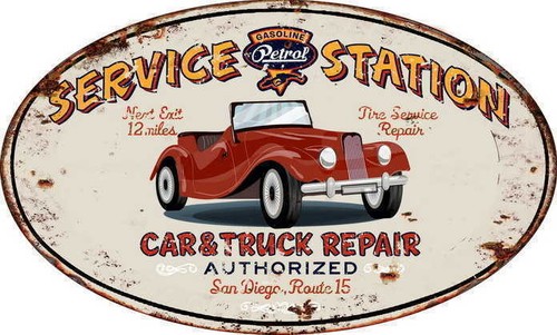 Targa metallo service - in,