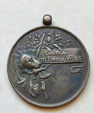 MEDAGLIA GARA DI TIRO A VOLO CANE ANIMALI REGNO SAVOIA 