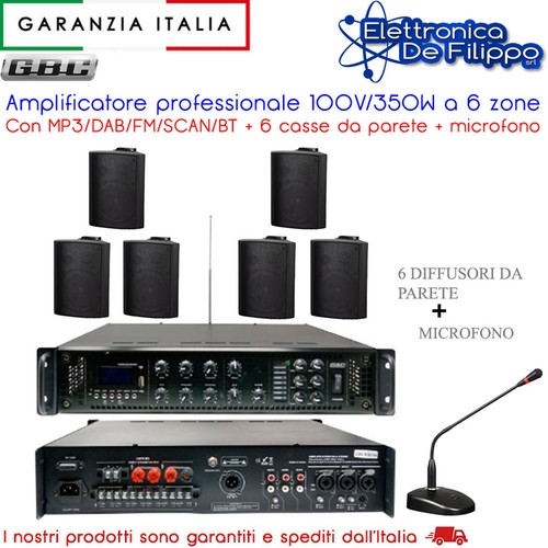 Amplificatore 100v 350w - 100v/350w, 6