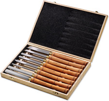 Set Di Scalpello per Tornio HSS, Con Valigetta in Legno