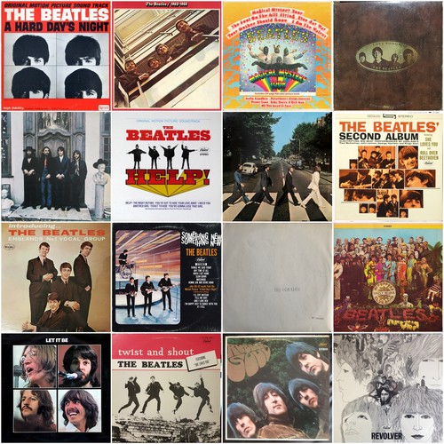 The beatles vinyl records - the,