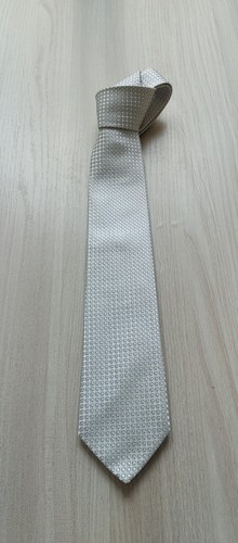 Cravatta uomo grigio perla