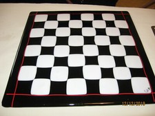 SCACCHIERA VETRO FUSO BIANCO E