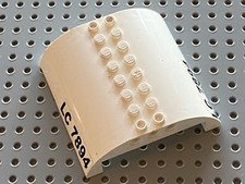 LEGO White Slope Curved 8x8x2