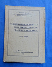 Carbone Macerazione Industriale Piante Tessili Col Bacillus Felsineus 1926