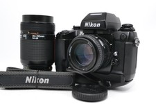 N come nuovo - Nikon F4s reflex pellicola 35 mm corpo fotocamera AF NIKKOR 2 obiettivi dal GIAPPONE funziona