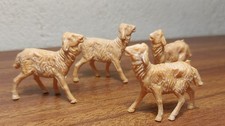 animali presepe set 4 pecore cm 3,5 x h 4 gregge pecora presepe