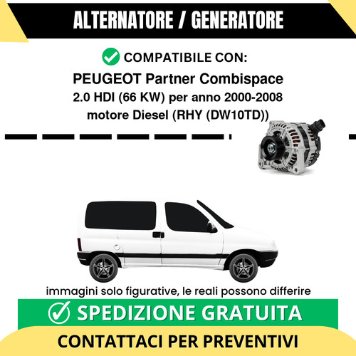 Alternatore peugeot partner - alternatore,