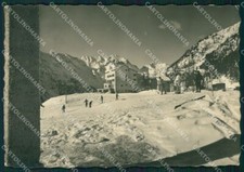 Bergamo Foppolo Sci PIEGA Foto FG cartolina ZK4472