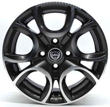 4 cerchi lega fiat 500 panda lancia r14 antracite diamantato lt005911