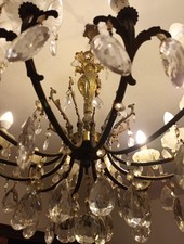 Lampadario a gocce vintage