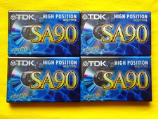 4 nastri cassette TDK SA 90 1997 + scatola originale + sigillato +