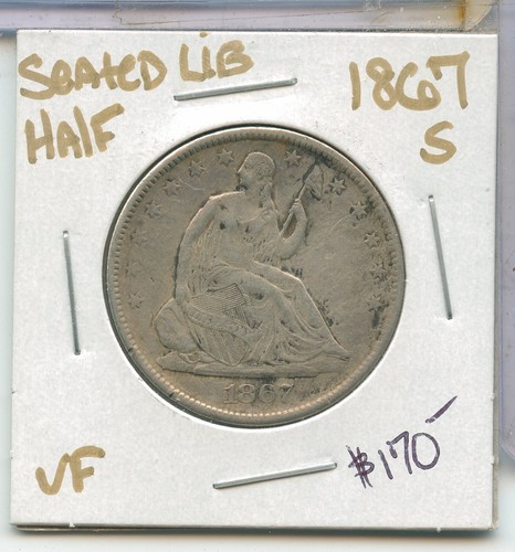 1867 dime argento - dime, d'argento