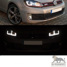Set fari LED 08-12 barra rossa 3D U-LED adatto per VW Golf 6 GTI LOOK