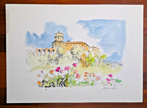 Litografia originale 50x70 - , "