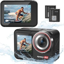 Hiicam Speed 60 4K60FPS Action Cam, Foto da 48MP Videocamera Subacquea 2.35"