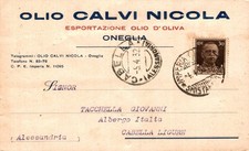 Imperia Oneglia Esportazione d'olio d'oliva commerciale F. piccolo spedita