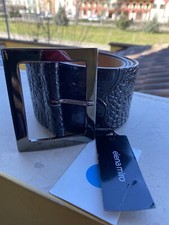 Cinturone in pelle verniciata