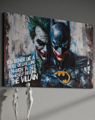 Quadro tela joker batman - quadro,