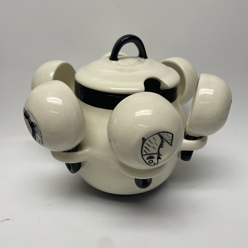 Zuppiera ceramica nera - ceramica, e