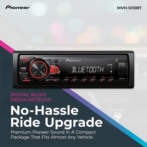 Pioneer mvh s110bt din - pioneer, 1-din