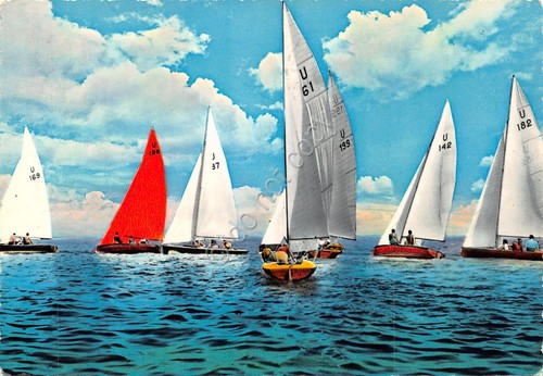 Cartolina barca vela - cartolina,
