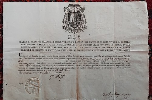 Reliquia certificato - reliquia,