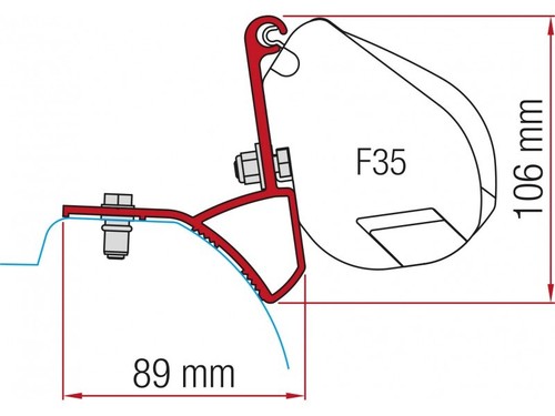 Staffe per f35 adapter - per, renault