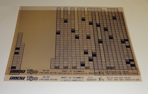 Microfiche catalogo ricambi - microfiche,