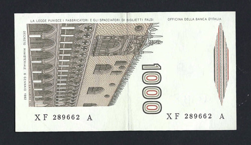 Repubblica 1000 lire marco - lire,