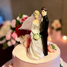 Cake topper sposi vintage anni