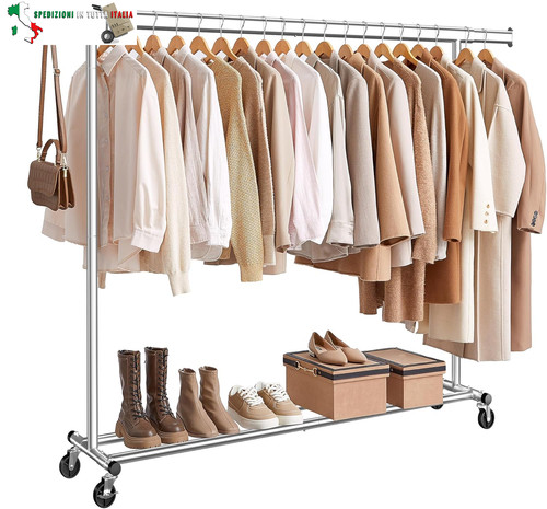 Stand appendiabiti con ruote - stand,