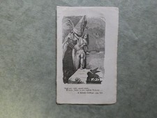 stampina ottocentesca italia vittoriosa con leone di venezia in primo piano