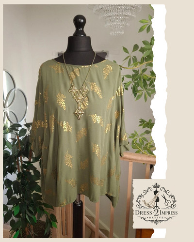 Tunica donna baggy kaki - donna,
