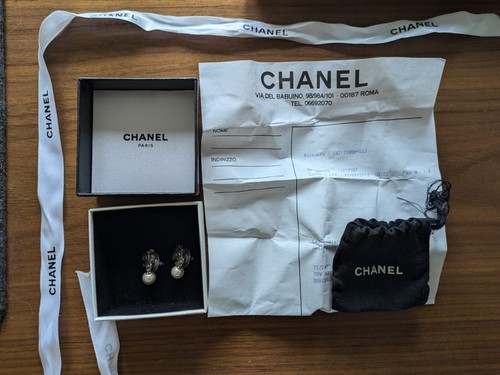 Orecchini goccia perle chanel - goccia,